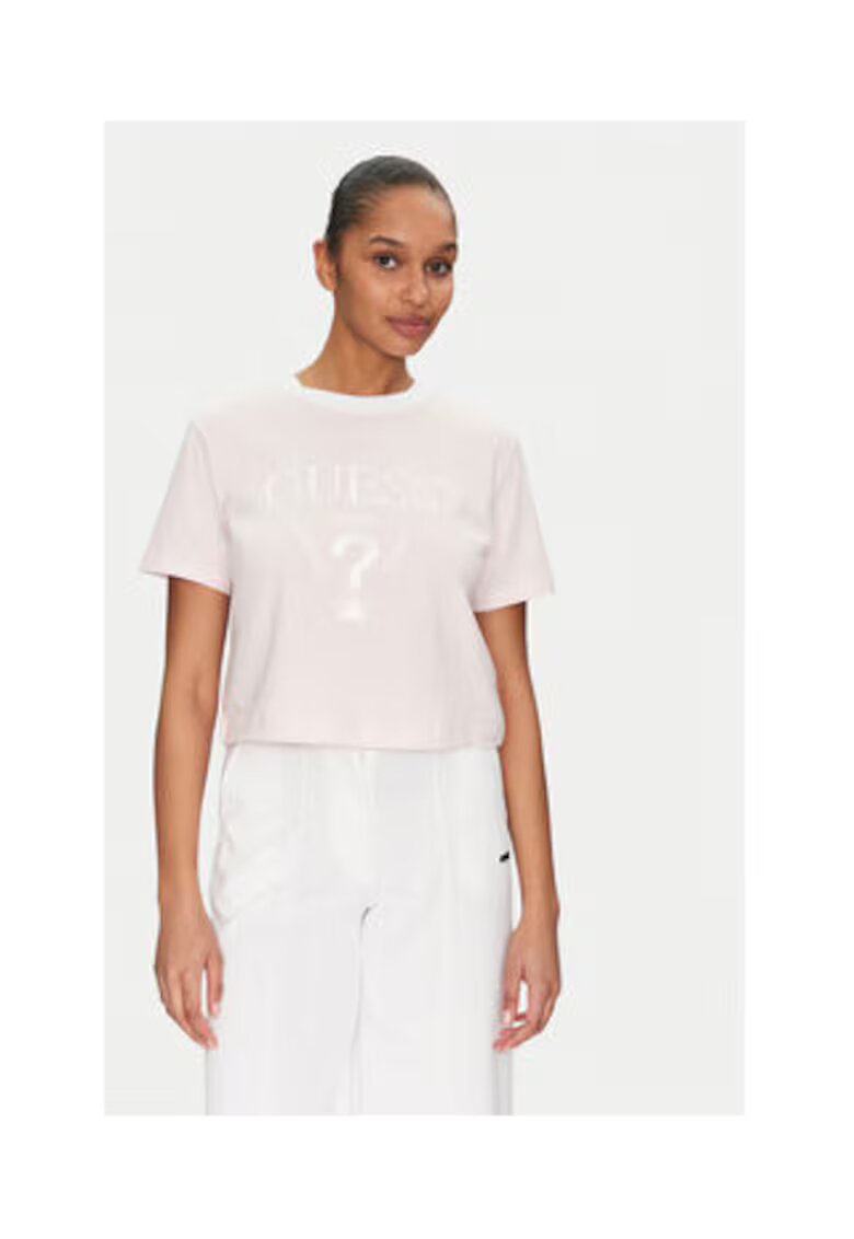 GUESS Tricou din bumbac organic crop 0000304858048