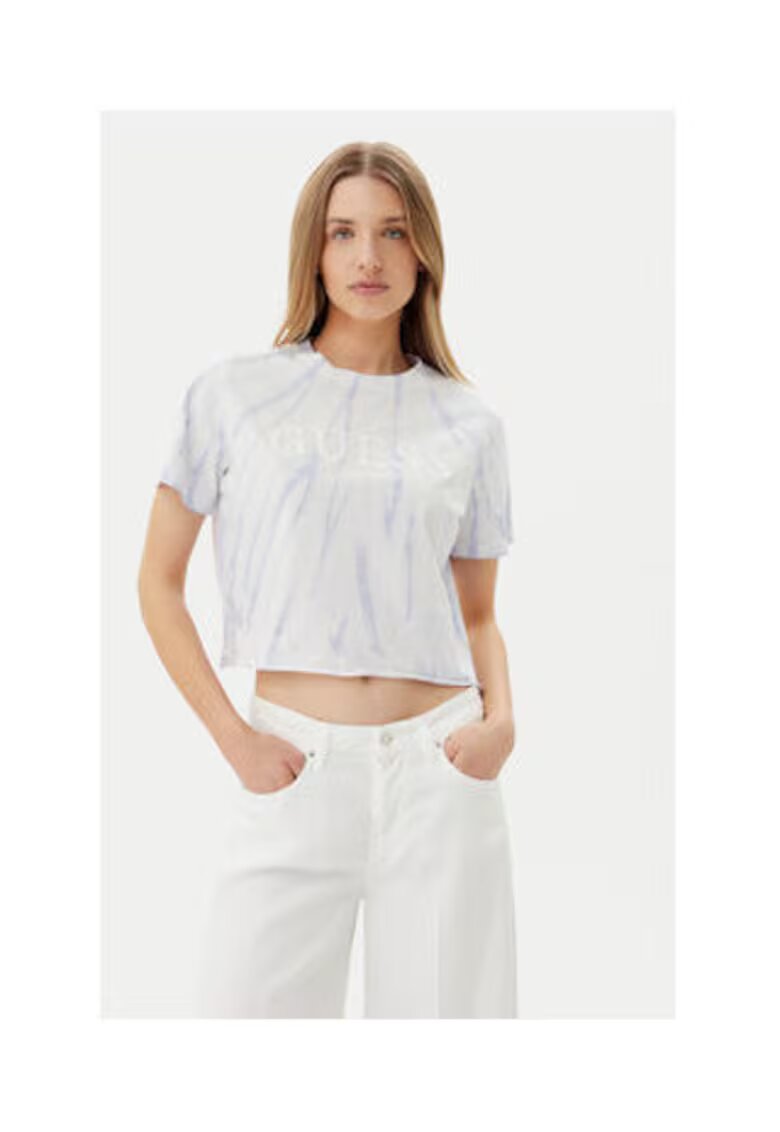 GUESS Tricou din bumbac organic crop 0000304858093
