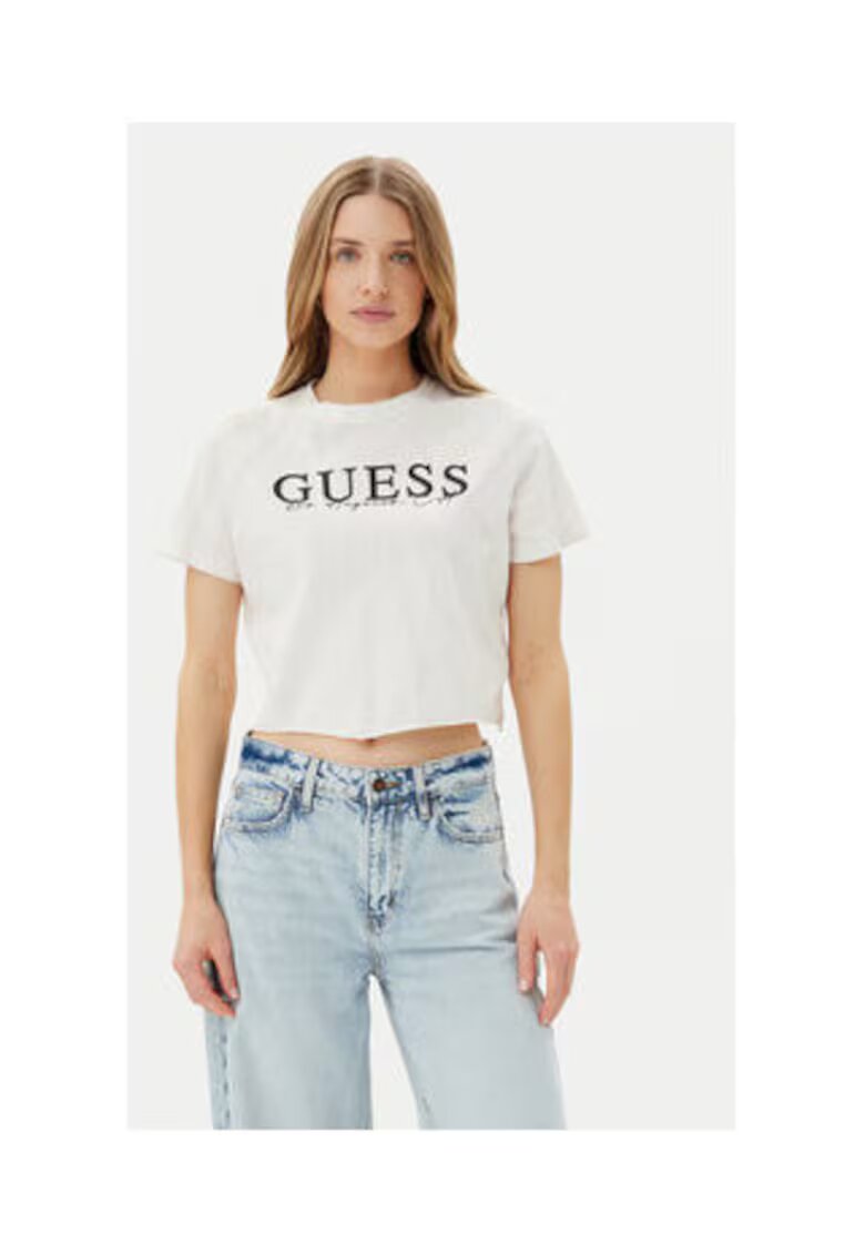 GUESS Tricou-din bumbac organic crop