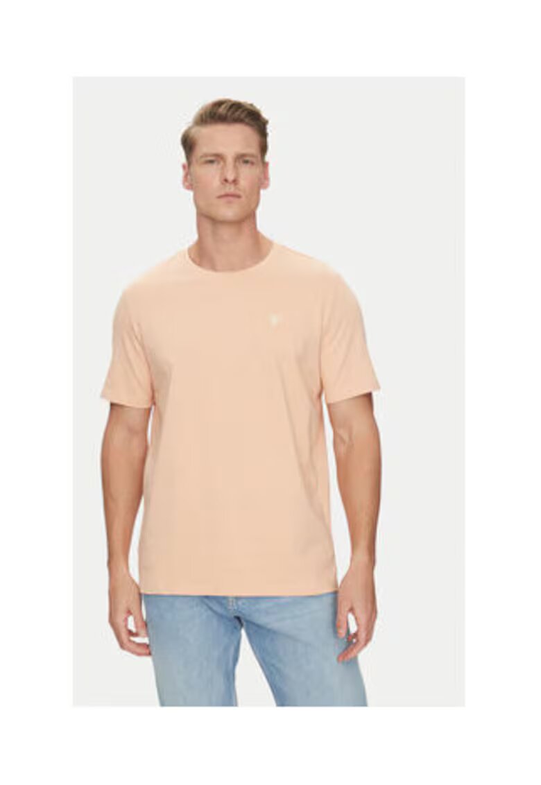 GUESS Tricou din bumbac organic cu detaliu logo -