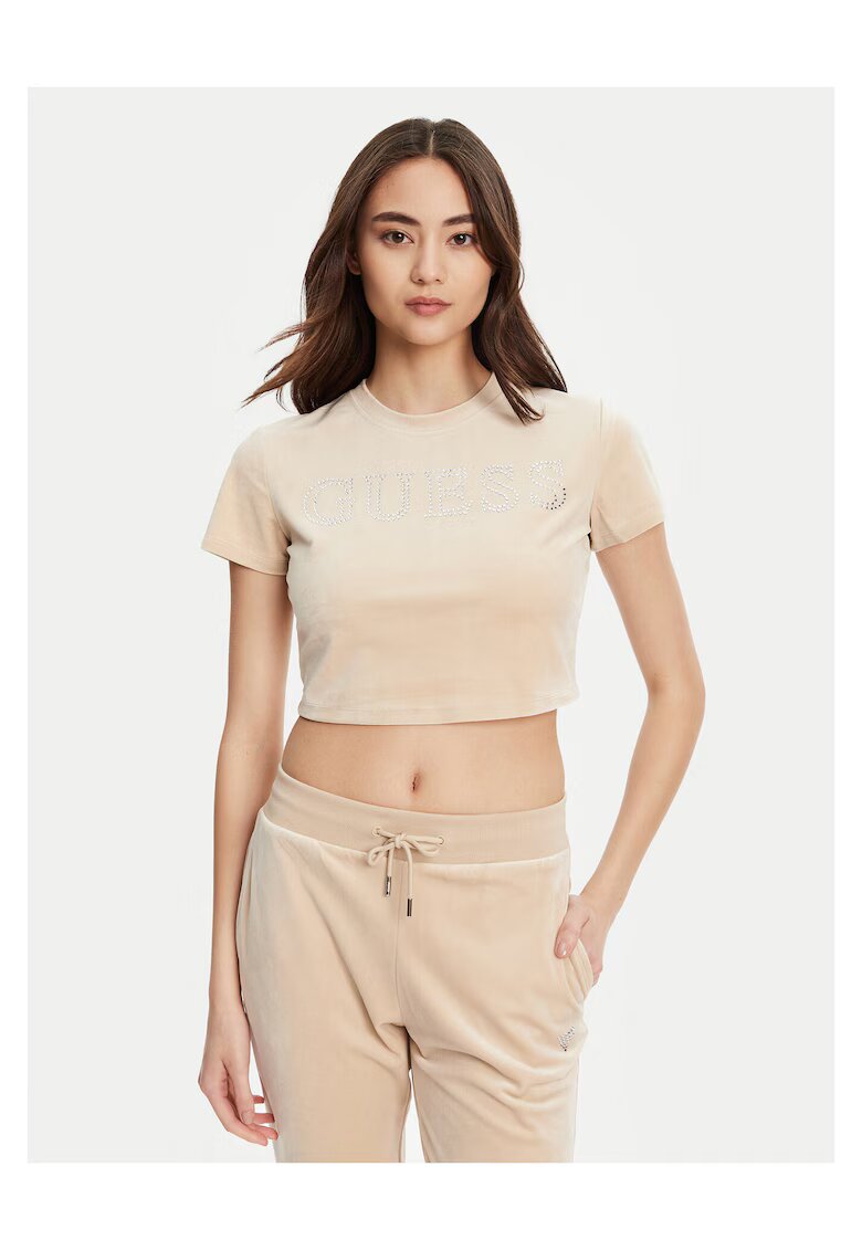 GUESS Tricou pentru dama - Bej