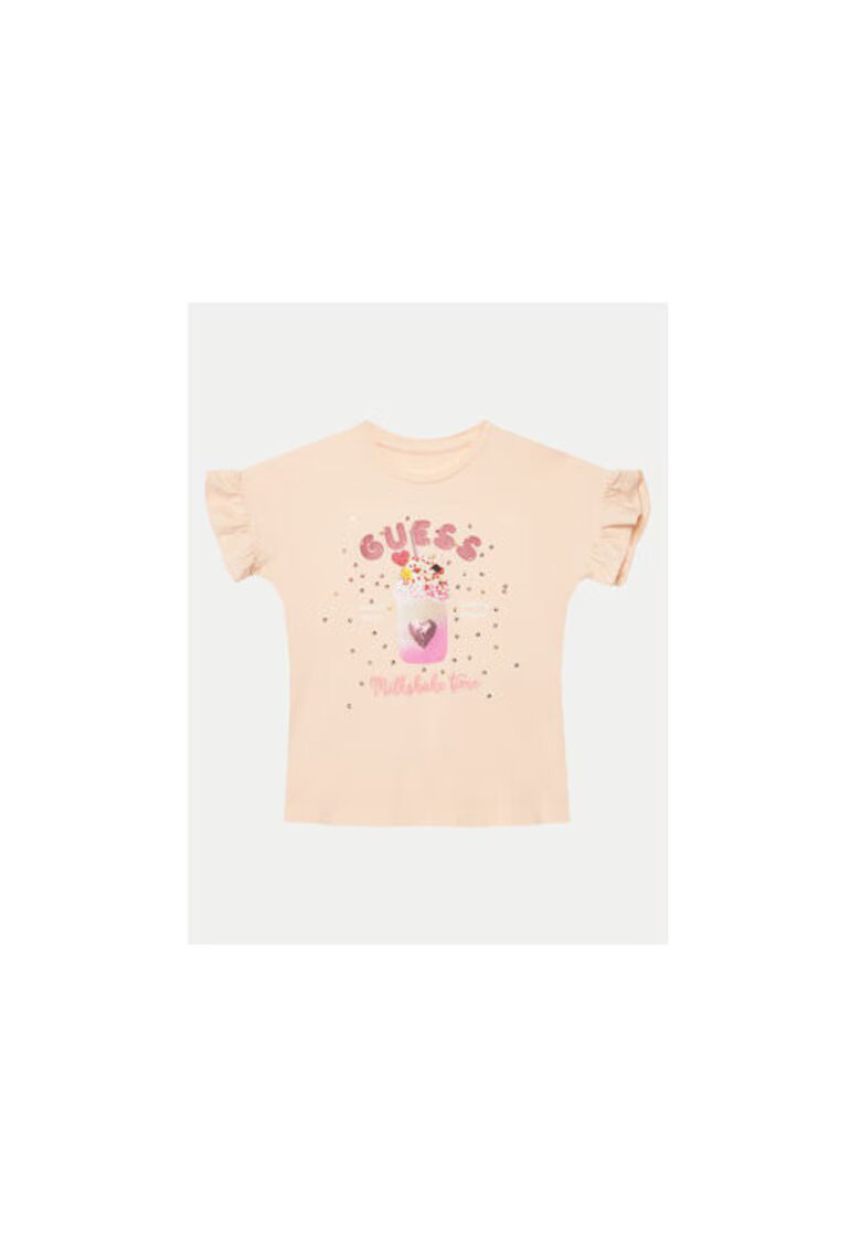 GUESS Tricou printat cu paiete