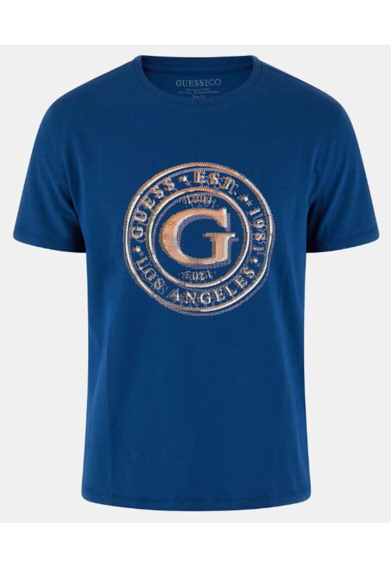 GUESS Tricou qsqs - Albastru