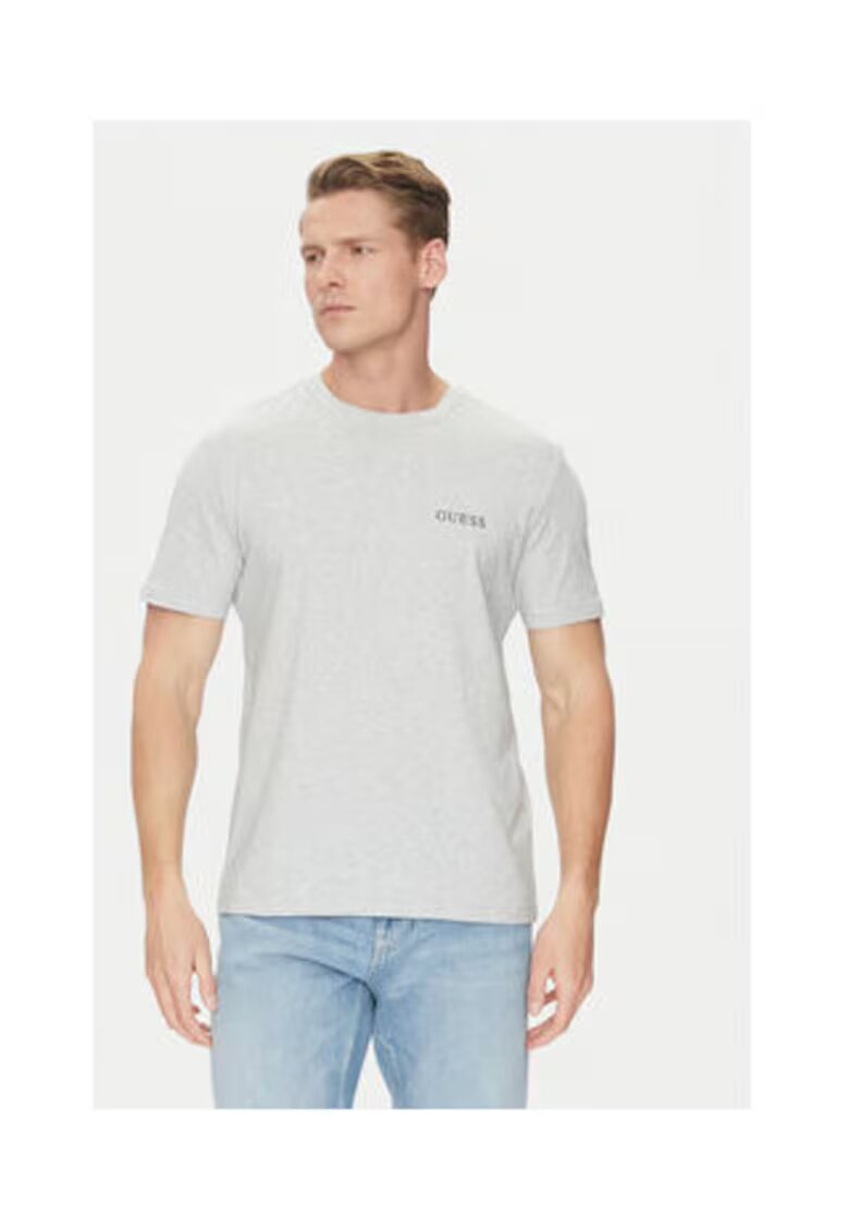 GUESS Tricou regular fit cu decolteu la baza gatului