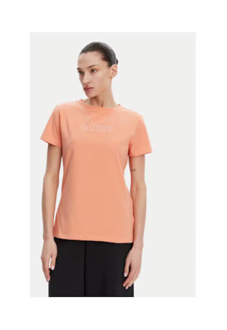 GUESS Tricou regular fit din amestec de bumbac cu logo frontal -