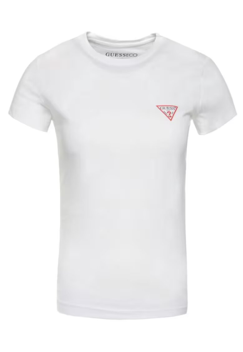GUESS Tricou slim cu logo discret