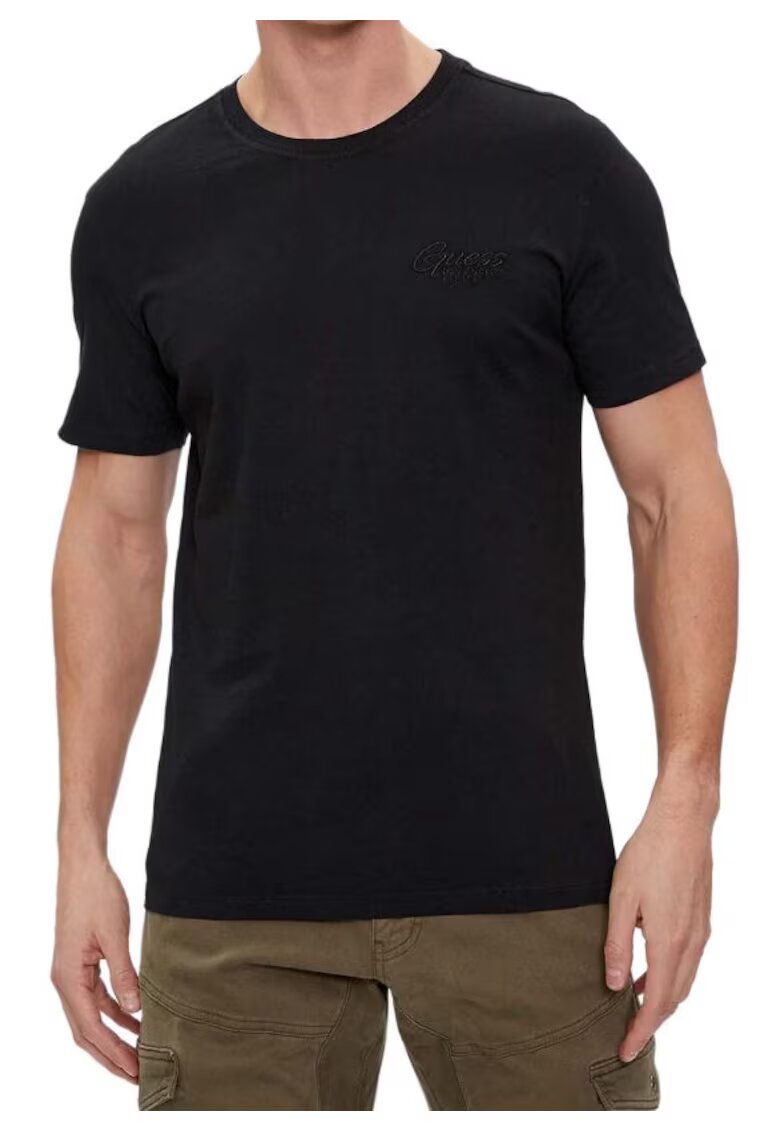 GUESS Tricou slim din bumbac -