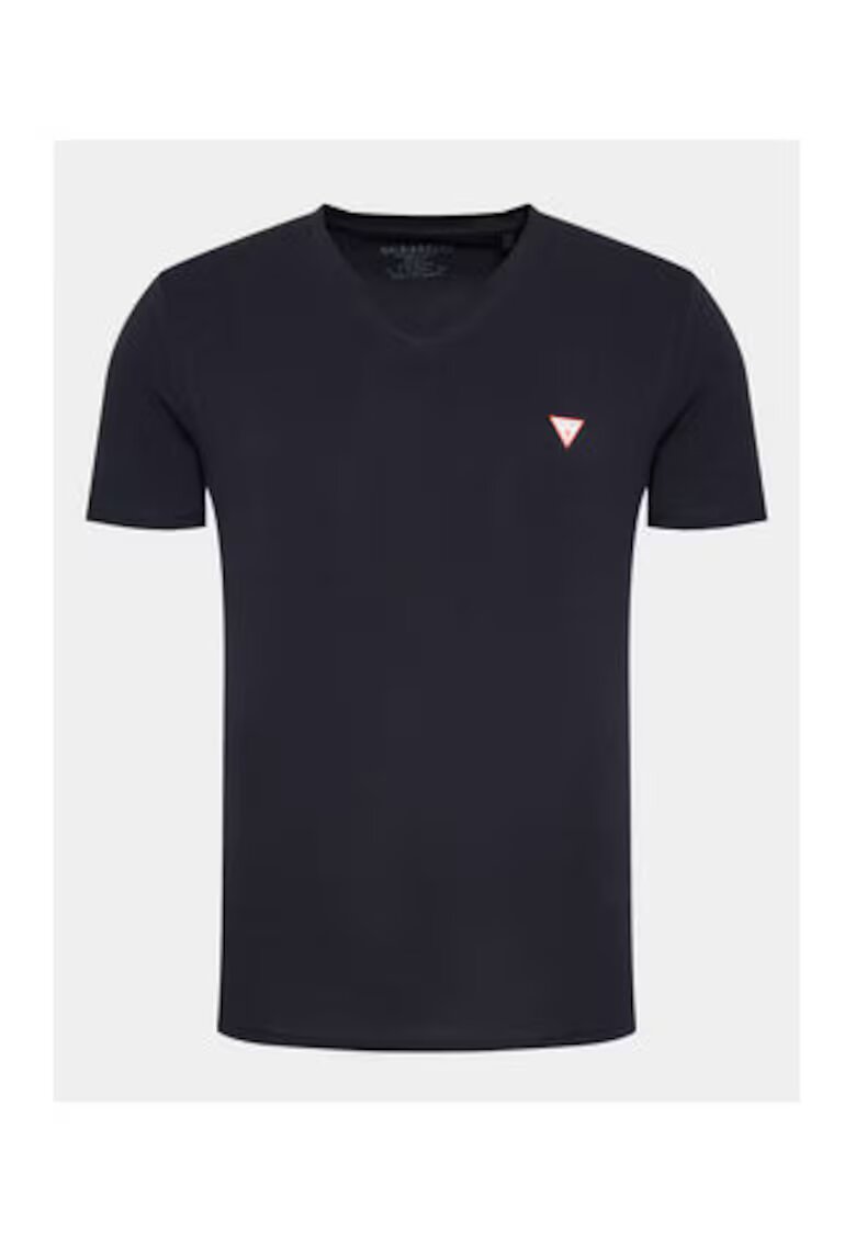 GUESS Tricou slim fit cu decolteu in V
