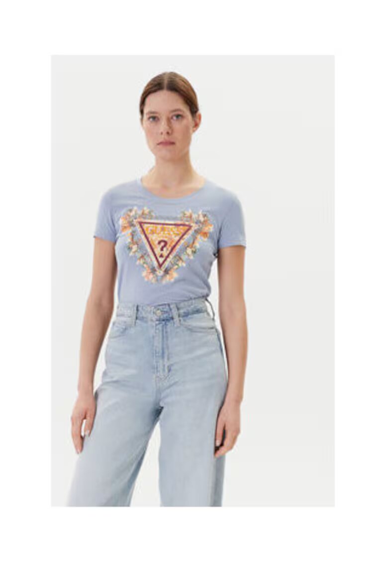 GUESS Tricou slim fit cu decolteu rotund