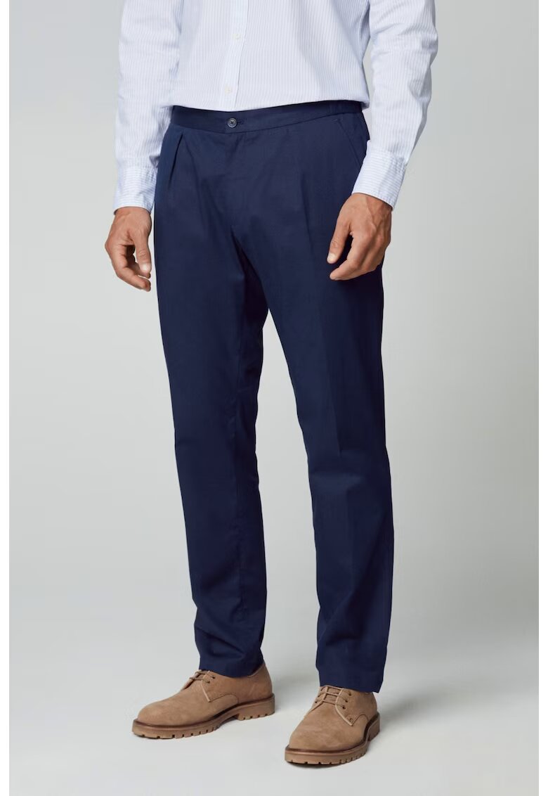 Hackett London Pantaloni barbati Jogger cu snur de ajustare in talie - Bleumarin