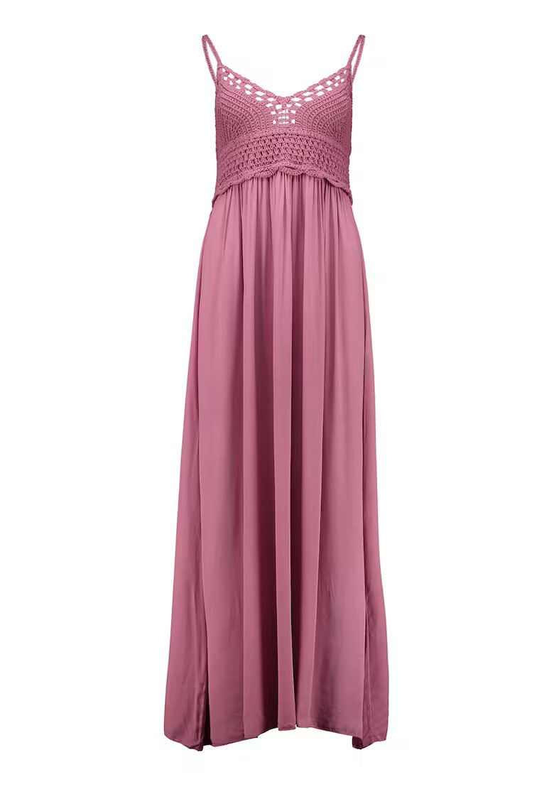 Hailys Rochie cu segment crosetat - fara maneci - Roz prafuit