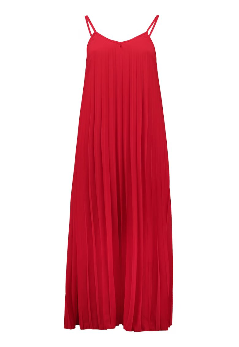 Hailys Rochie midi fara maneci - Rosu vermillion