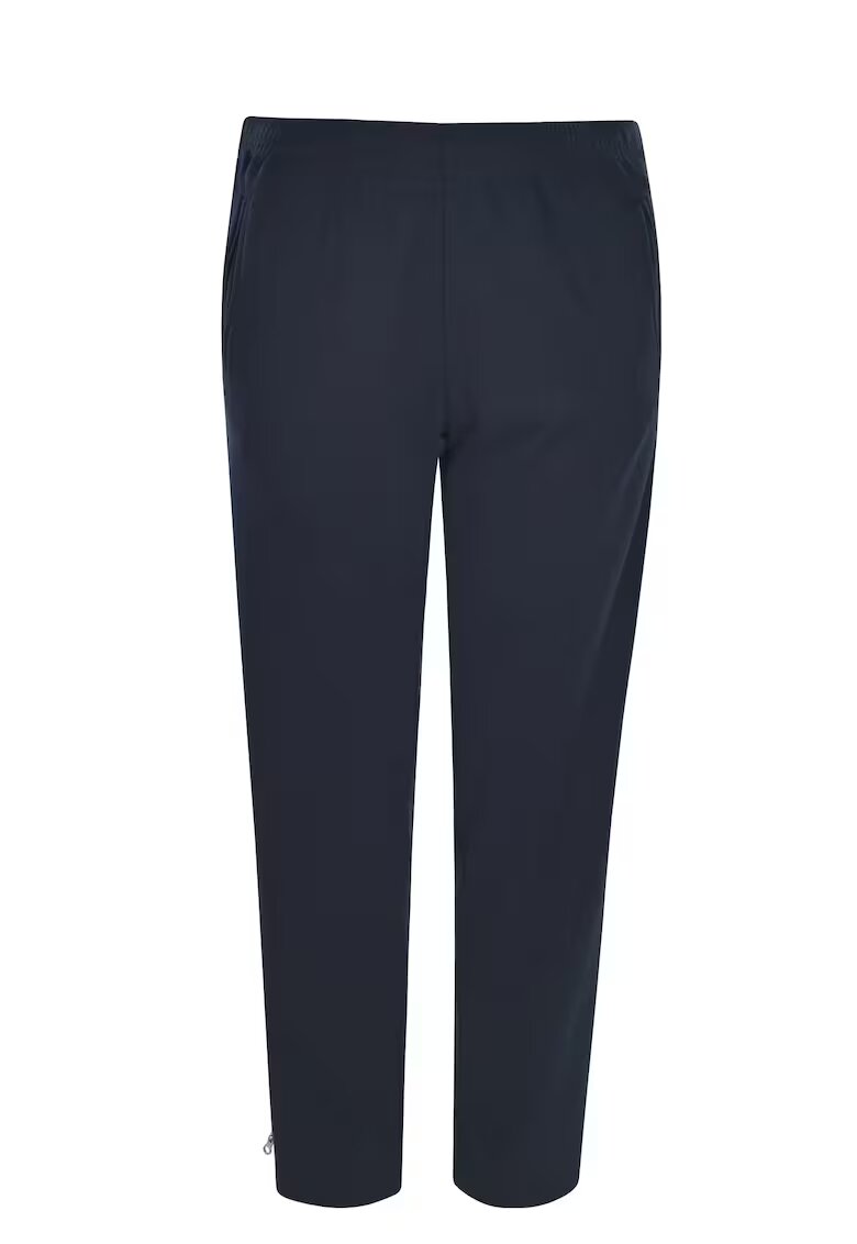 hajo Pantaloni din amestec de bumbac cu snur si talie medie - Albastru