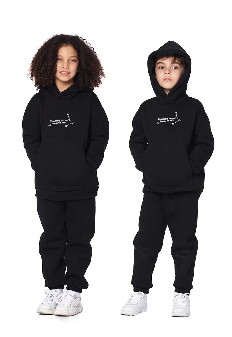 HAMZA Pantaloni uni de trening Galaxy - Negru
