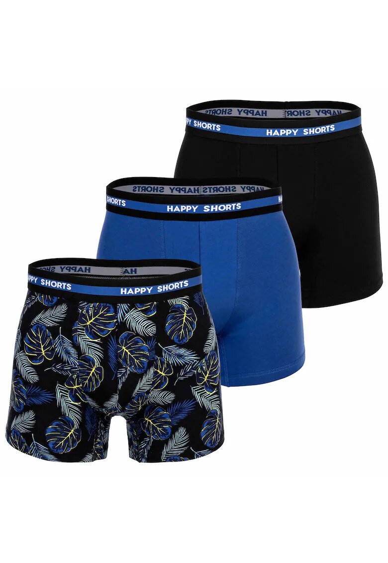 Happy Shorts Set de boxeri Retro - 3 perechi - Multicolor
