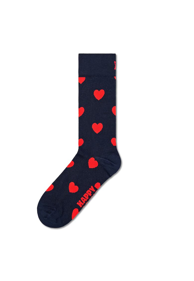 Happy Socks Sosete lungi unisex Valentine's Day - Bleumarin