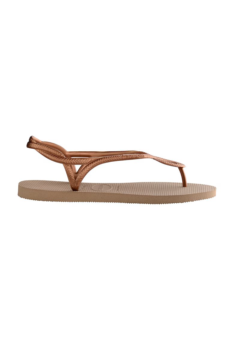 Havaianas Sandale cu bareta separatoare si aspect texturat Luna - Maro bronz