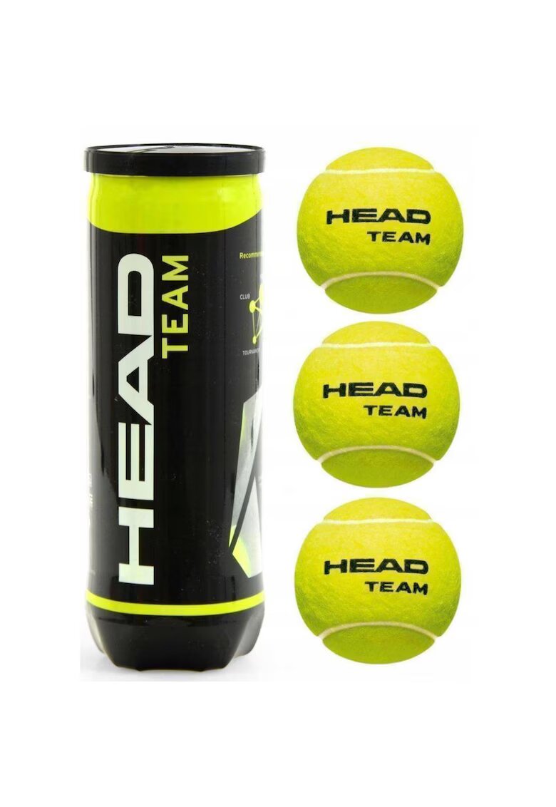 Head Set 3 mingi tenis Team - Verde