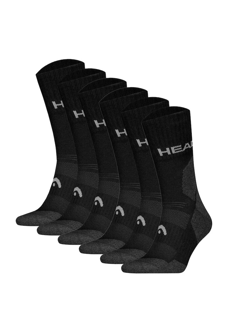 Head Set de 6 perechi de sosete unisex pentru drumetii All Climates - Negru