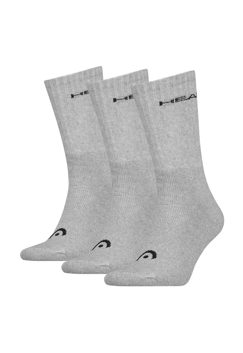 Head Set de sosete unisex - lungi - 3 perechi - Gri