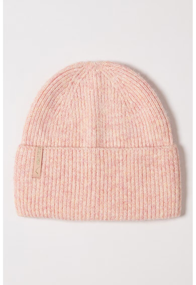 Heavy Tools Caciula tricotata cu logo discret - Roz pastel