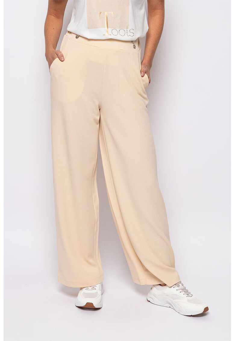 Heavy Tools Pantaloni ampli Frida - Bej