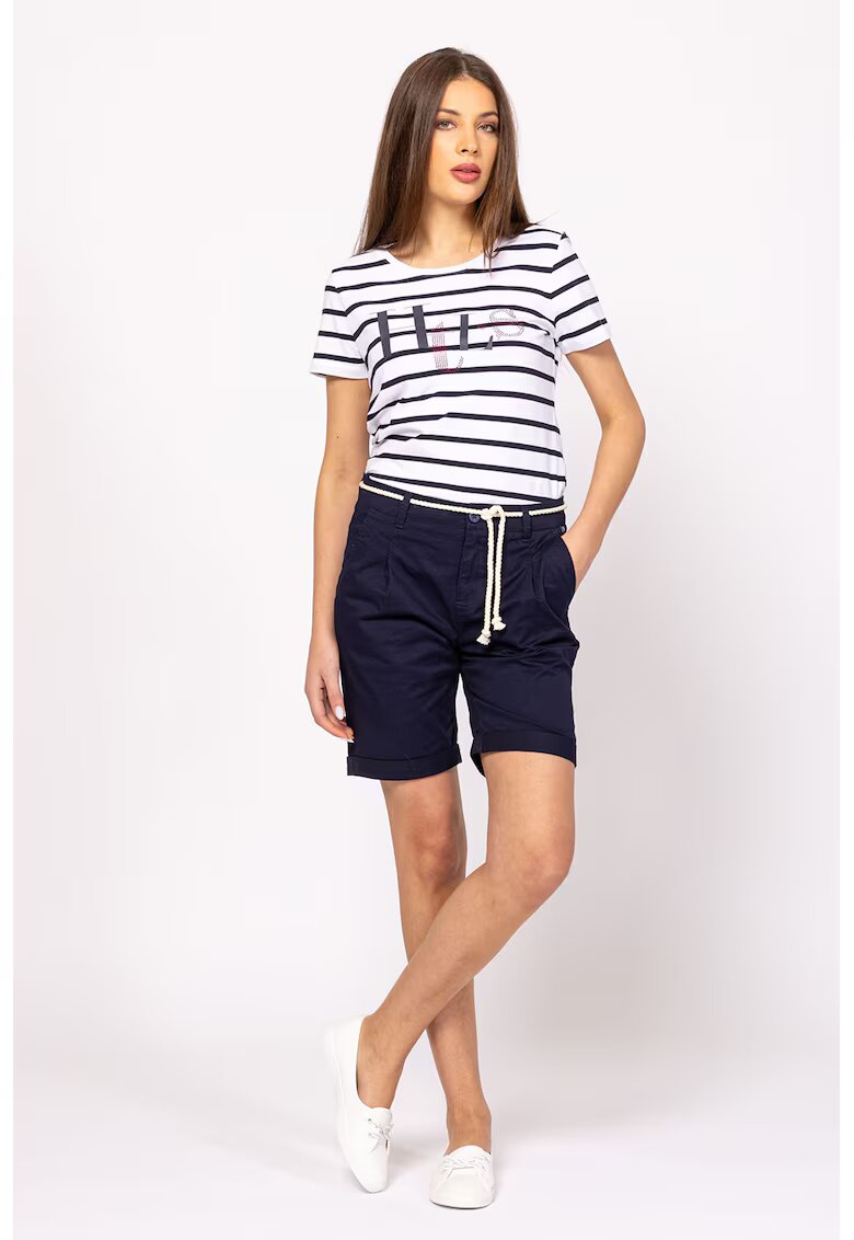 Heavy Tools Pantaloni scurti cu terminatii rulate - Bleumarin