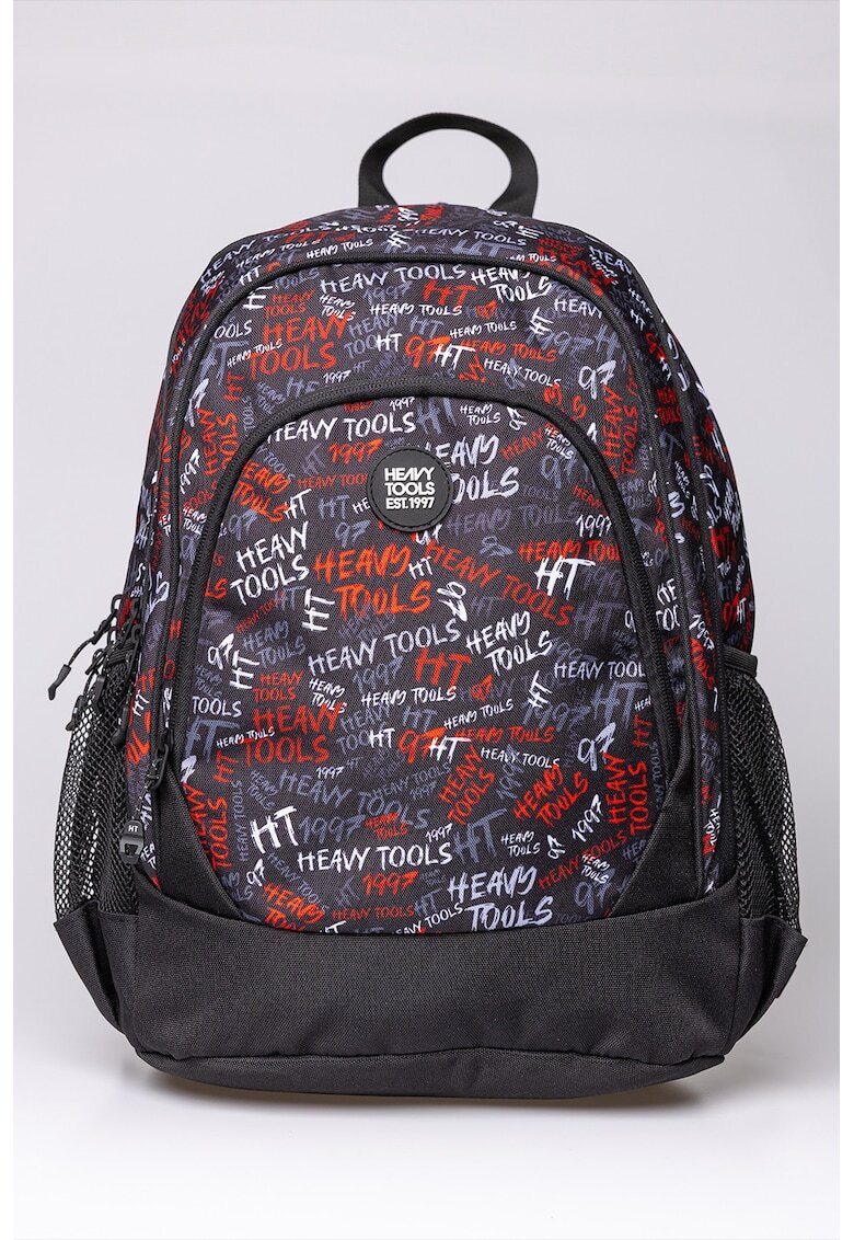 Heavy Tools Rucsac unisex cu doua compartimente Ettie 25 - Rosu/Alb/Negru