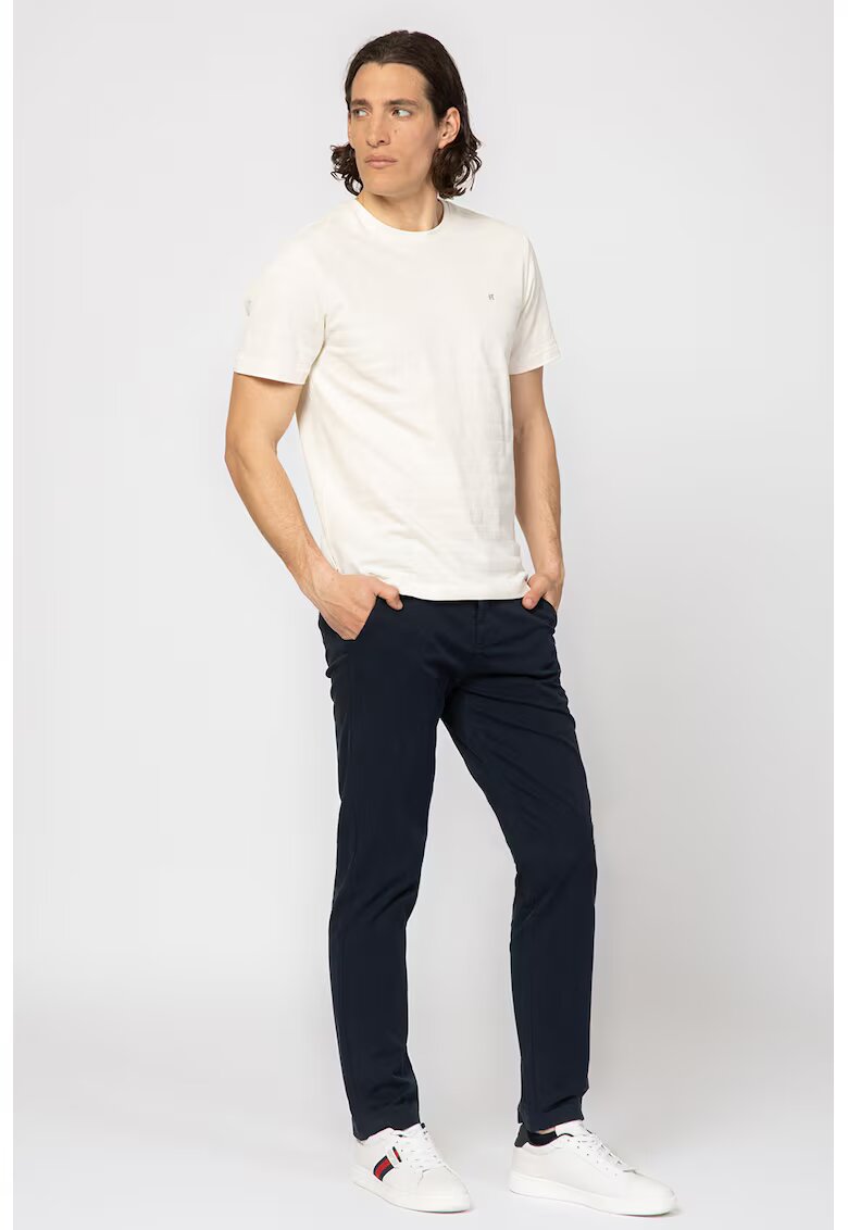 Heavy Tools Tricou din bumbac cu decolteu la baza gatului - Alb
