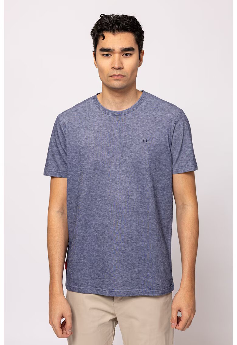 Heavy Tools Tricou din bumbac regular fit Mivana - Albastru prafuit