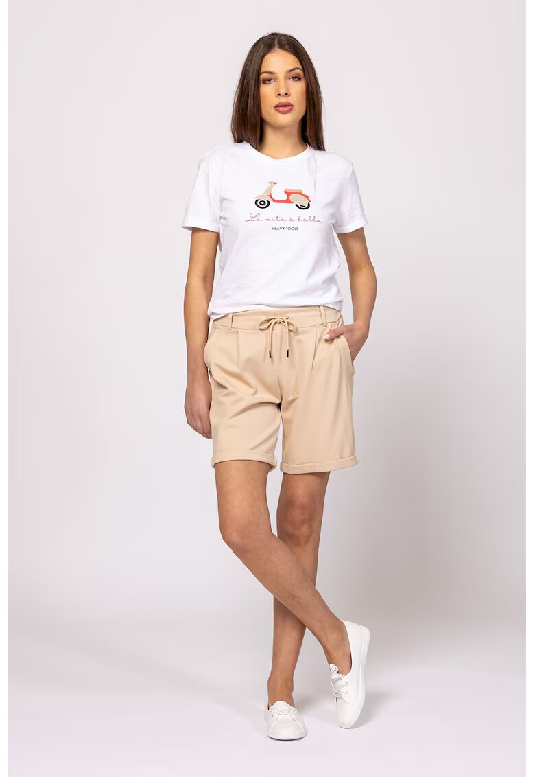 Heavy Tools Tricou regular fit cu imprimeu grafic - Alb