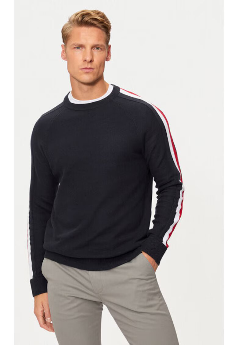 Hechter Paris Pulover barbati - 304694905 - Bumbac - Albastru - Albastru