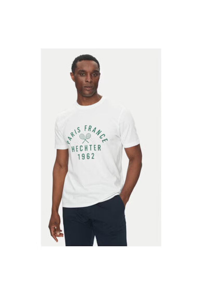 Hechter Paris Tricou barbati 75014 151919 - Bumbac - Alb - Alb