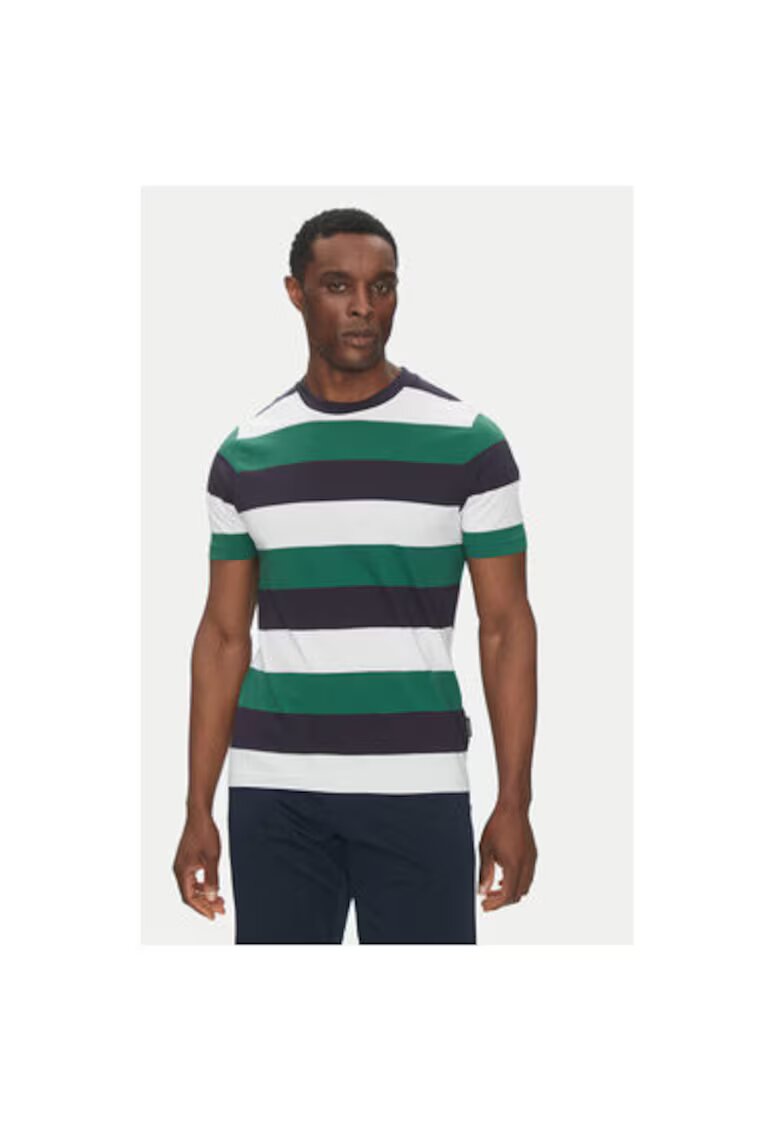 Hechter Paris Tricou barbati 75016 151926 - Bumbac - Multicolor - Multicolor
