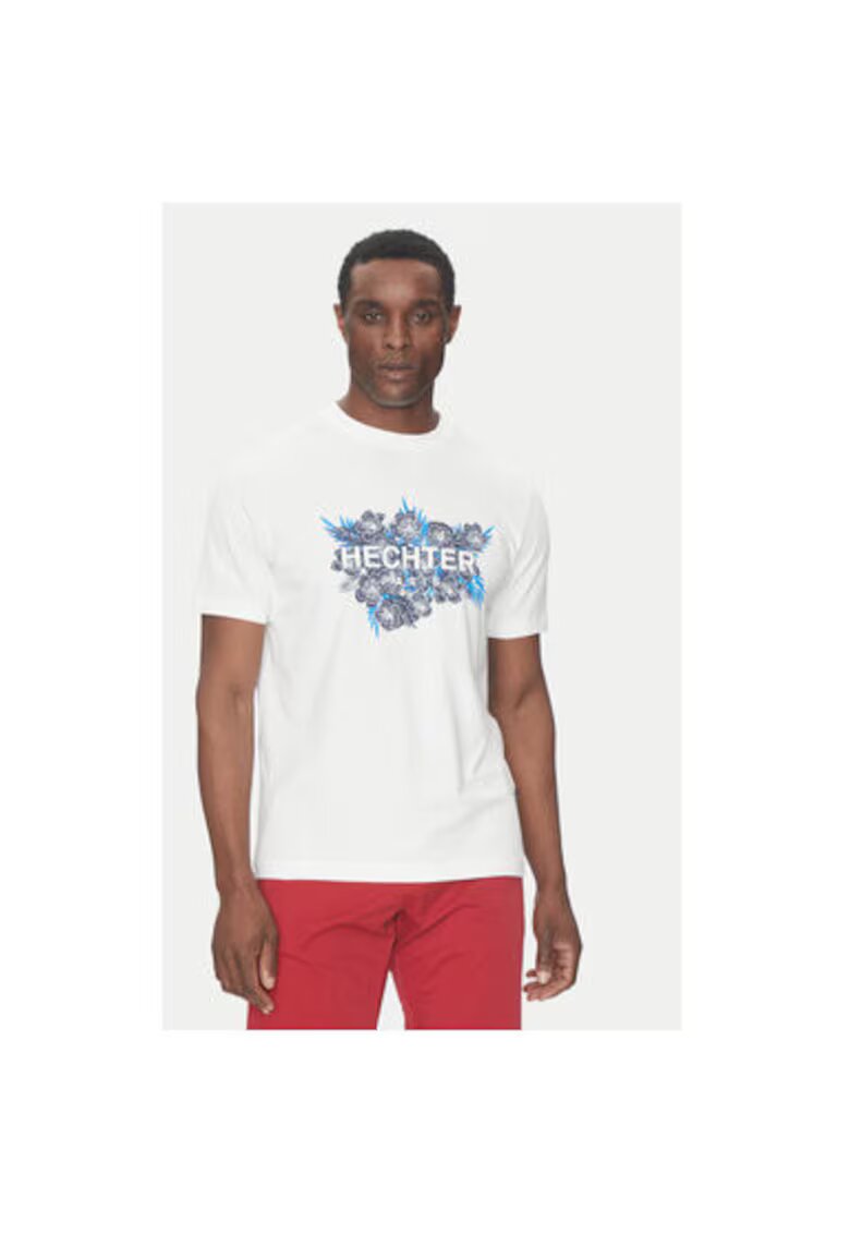 Hechter Paris Tricou barbati 75018 10 - Alb