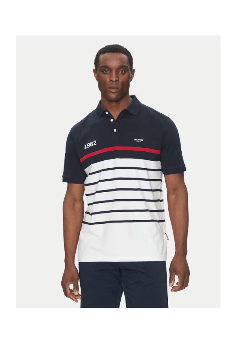 Hechter Paris Tricou polo barbati 74005690 - Bumbac - Bleumarin - Bleumarin