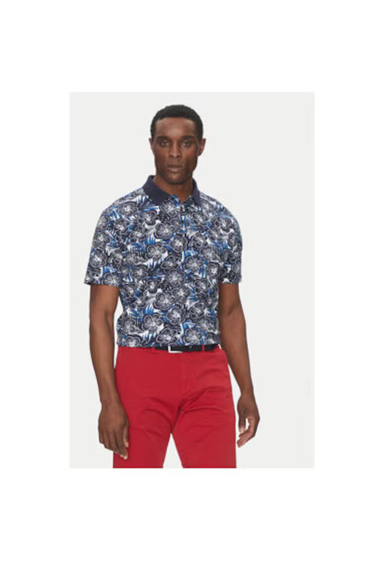Hechter Paris Tricou polo barbati 74028690 - Bumbac - Bleumarin - Bleumarin