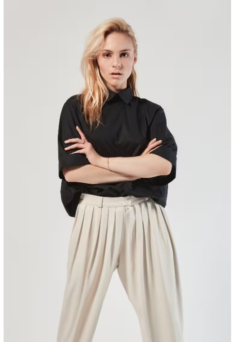 HELENE GALWAS Bluza lejera Fay - Negru