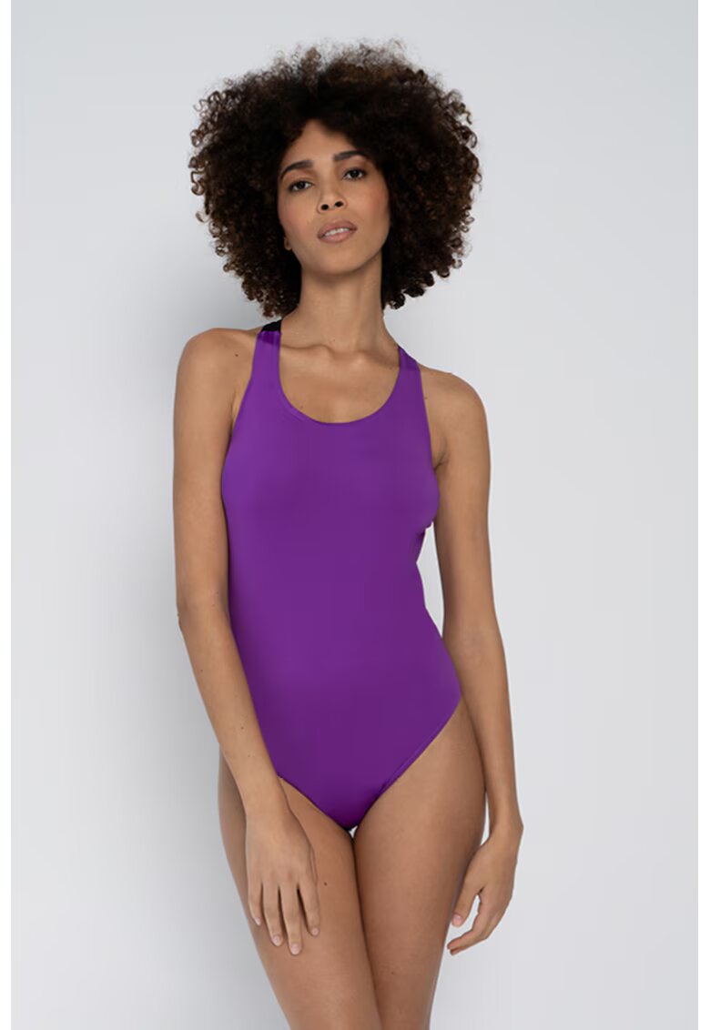 HELENE GALWAS Costum de baie cu prindere multipla Giulia - Ametist