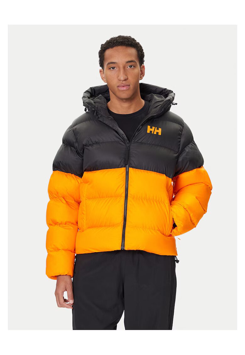 Helly Hansen Geaca de iarna barbati portocalie/neagra - material rezistent -