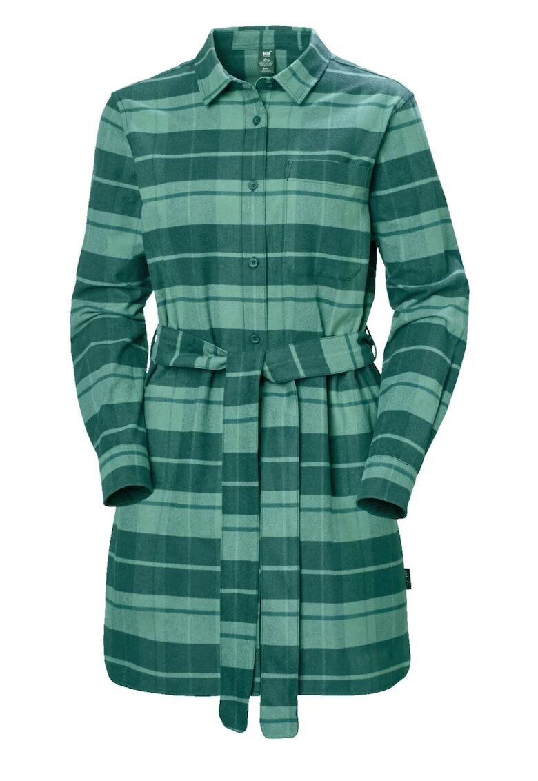 Helly Hansen Rochie tip camasa din bumbac organic cu cordon in talie