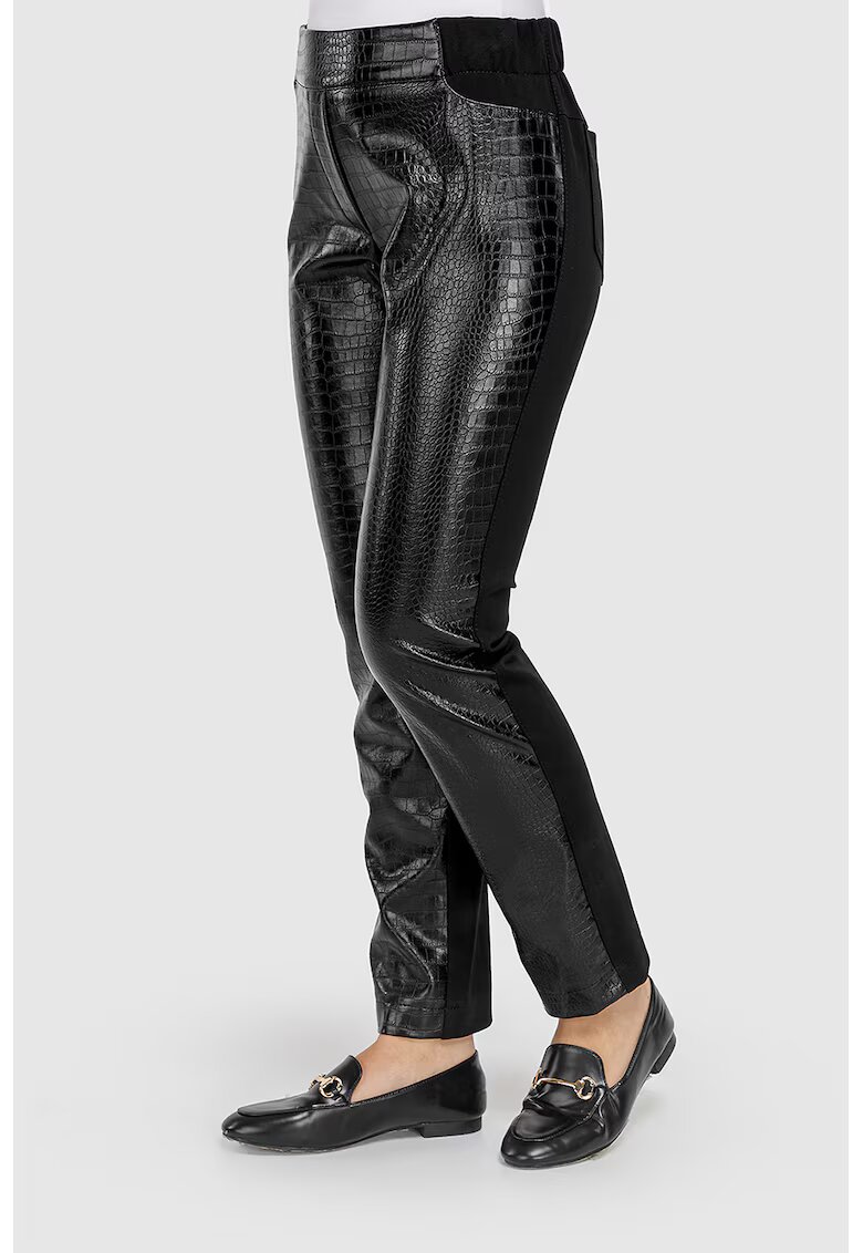 Helmidge Pantaloni de piele ecologica - Negru