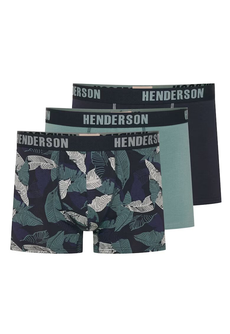 Henderson Boxeri (crac mai lung)Scope 3-pak albastru turcoaz - verde - Multicolor