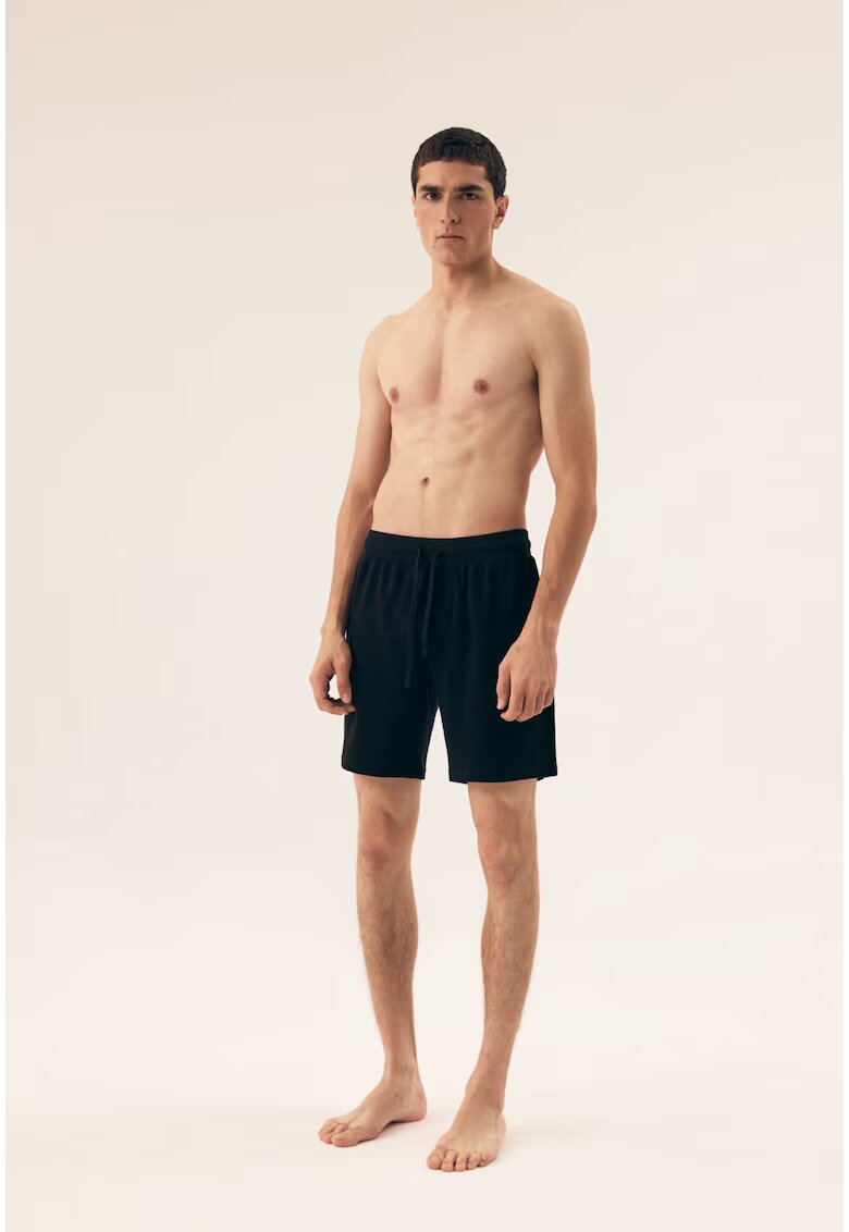 Henderson Pantaloni scurti barbati Oxford Negru - Negru