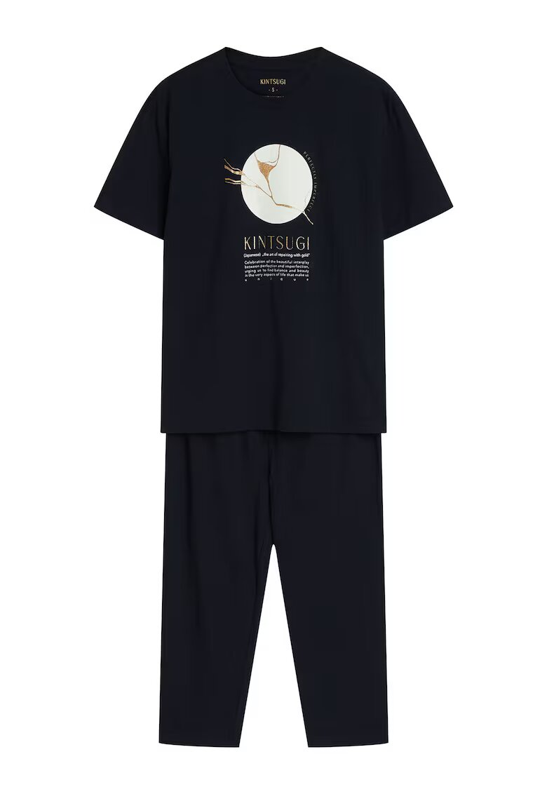 Henderson Pijama dama Dairoku - Bumbac - Negru