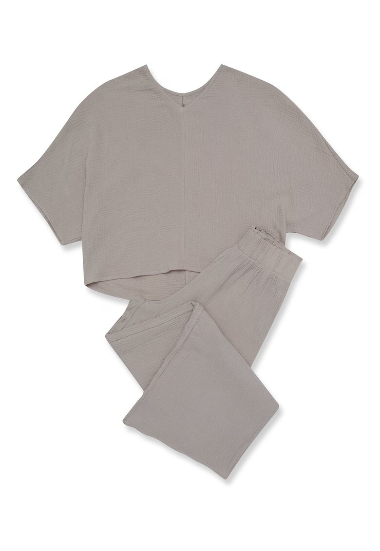 Henderson Pijama dama Fave - verde - bumbac 100% - maneci 3/4 - design elegant - set