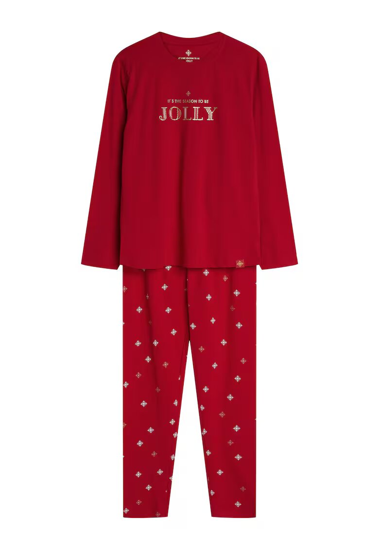 Henderson Pijamale dama - Dotie - cu fulgi de zapada - Craciun