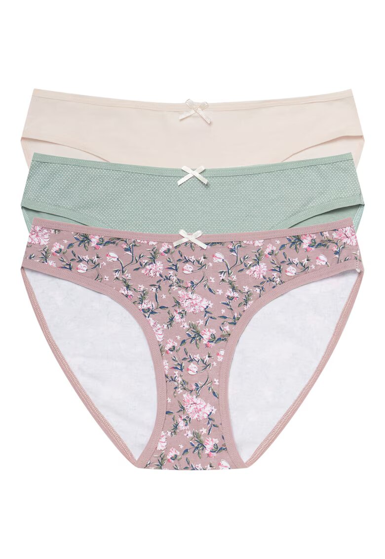 Henderson Set 3 perechi de chiloti Mi-Mi - Bumbac - pentru femei - Multicolor - 5903972018682