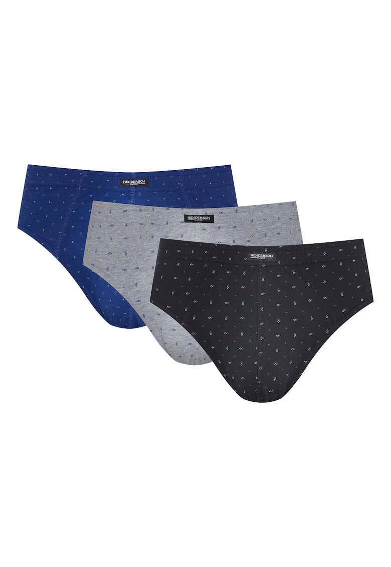 Henderson Set 3 perechi slip barbati - Bumbac - Multicolor
