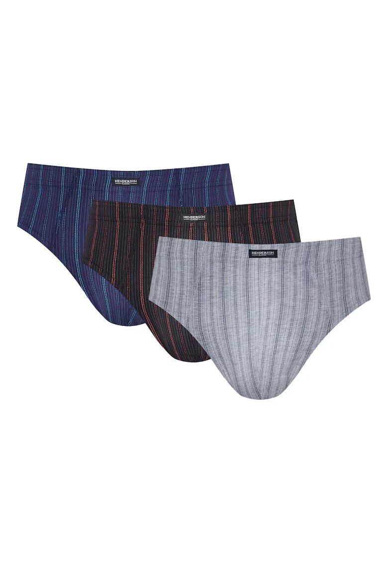 Henderson Set 3 perechi slip barbati CLASSIC - Bumbac - Multicolor